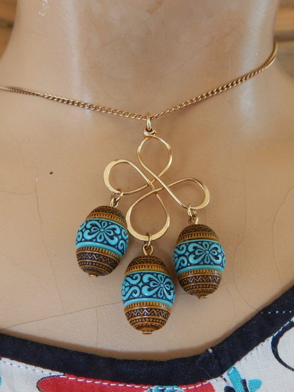 Vintage Sarah Coventry - 1970-80 - Bead and Wire Necklace